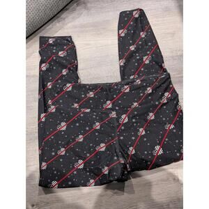 Fabulegs Thin Red Line Heart Leggings TC
